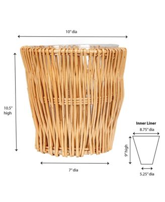 Small Reed Willow Waste Basket