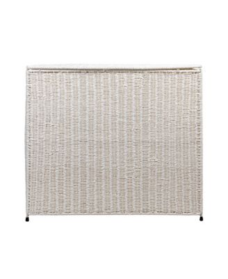 3 Compartment Wicker Laundry Sorter