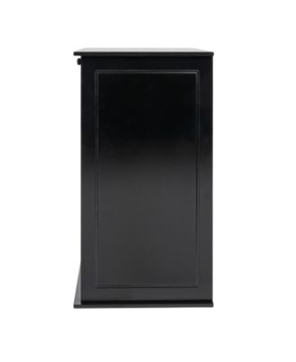 Tilt-out Cabinet Laundry Sorter with Shutter Front, Black