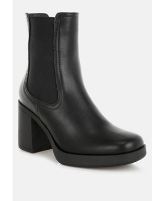 Womens Scuala Faux Leather Chelsea Boots