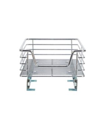 Glidez 14.5" W Chrome-Plated Steel Pull-Out Storage Organizer.