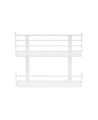 2 Tier Door Mount Cabinet Organizer, White
