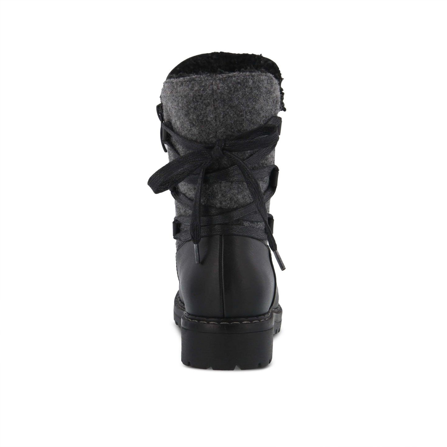 Женские ботинки Patrizia Spring Step Dawna Mid Calf Boot with Adjustable Faux Wool, цвет: Чёрный — фото 3