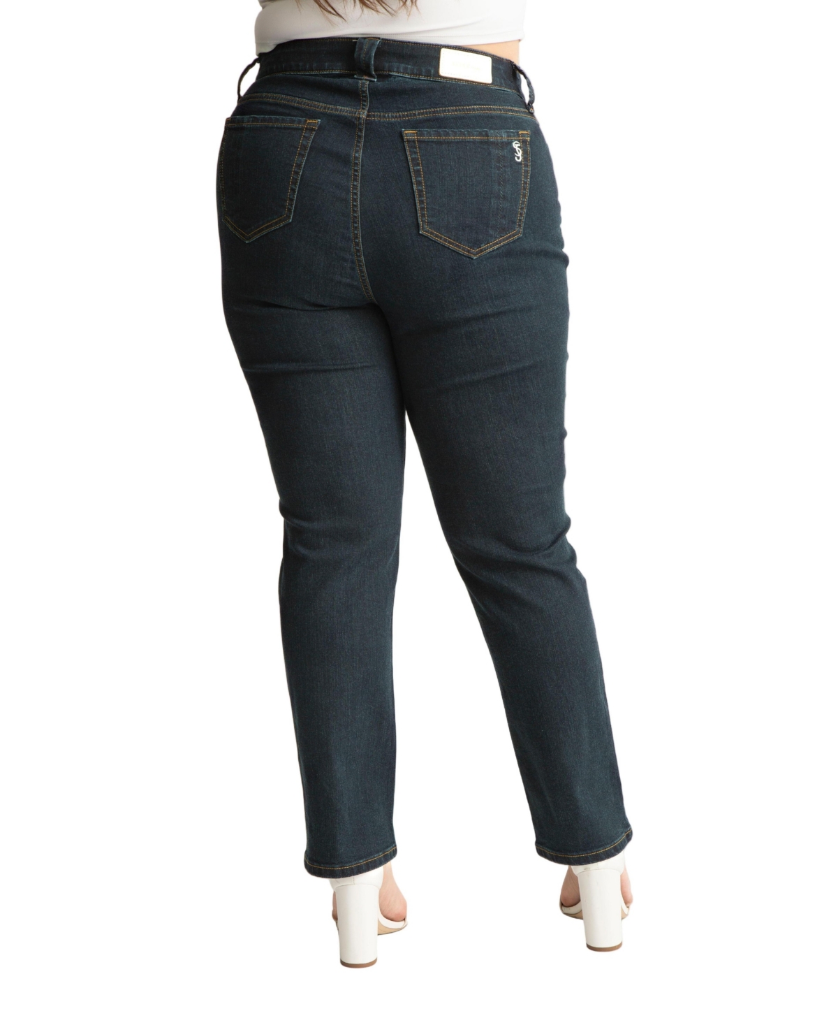 Slink Jeans Women's Denim High Rise Straight 30" Inseam