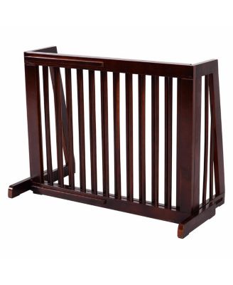 Folding Adjustable 3 Panel Wood Pet Dog Slide Gate Safety Fence