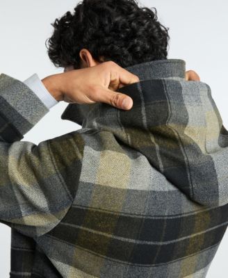 Men's Plaid Toggle Jacket