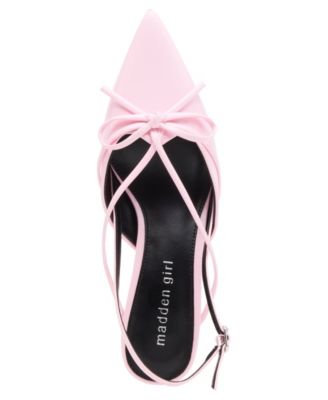 Women's Vixen Bow Slingback Kitten Heel Pumps