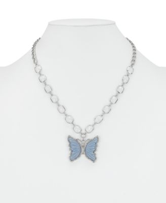 Blue Butterfly Collection Pendant Necklace