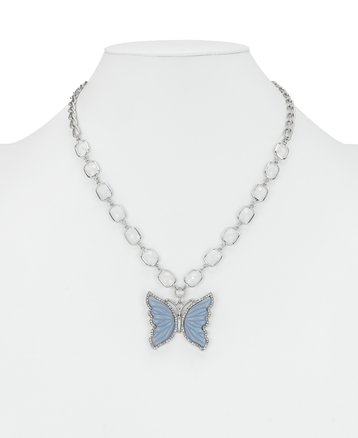Patricia Nash Blue Butterfly Collection Pendant Necklace