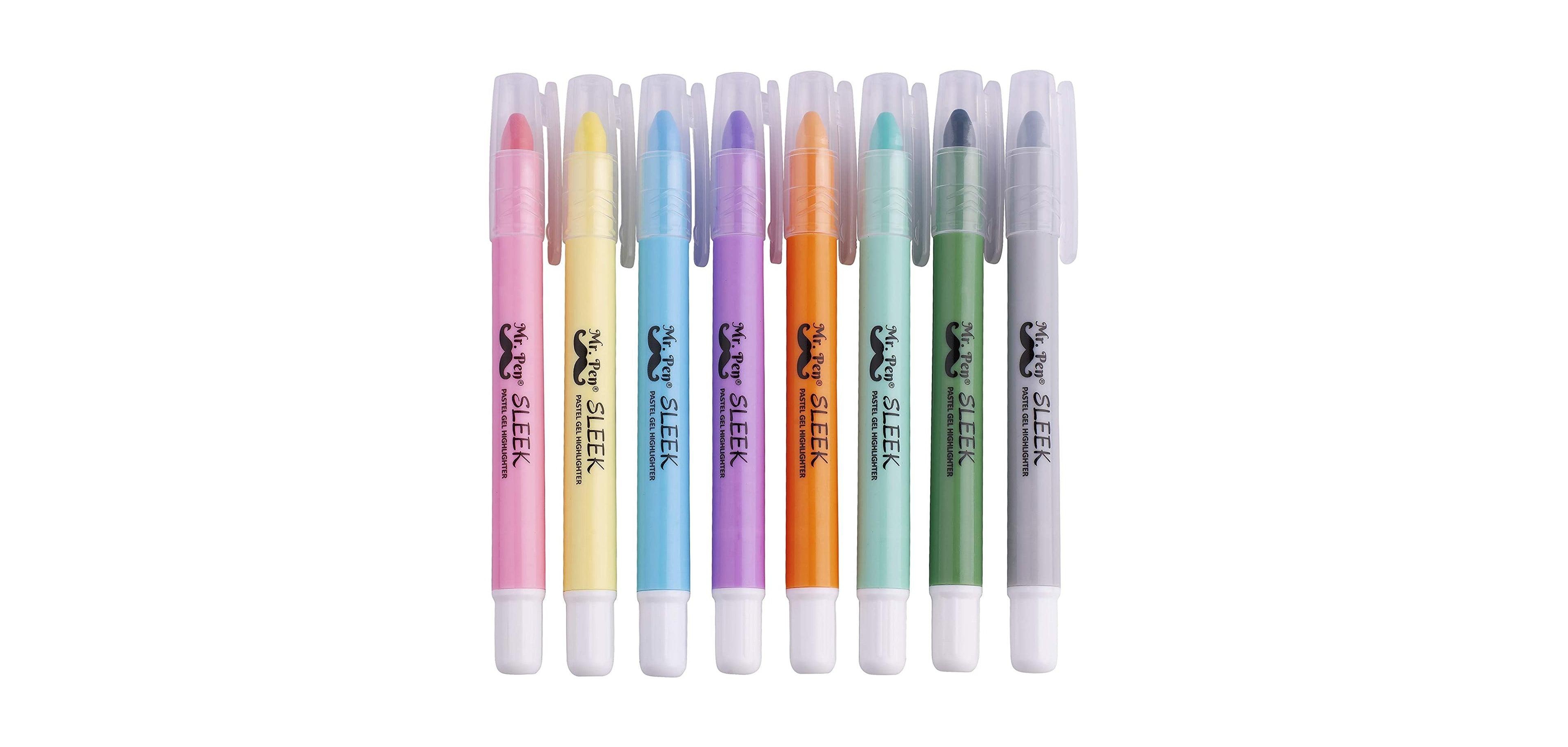 Mr. Pen Bible Highlighters, Pastel Gel 8 Pack, Assorted Colors,