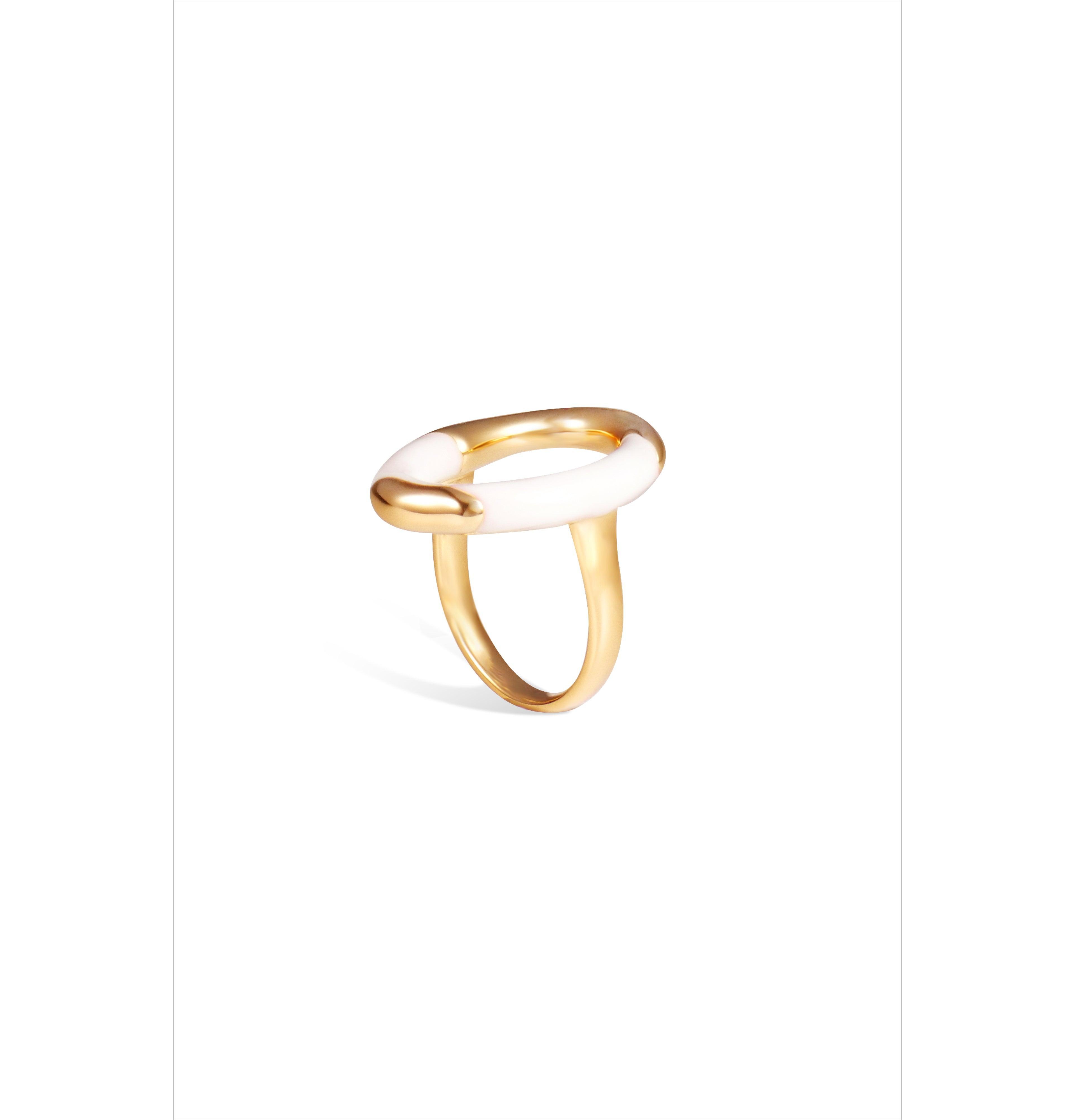 Retro Chic Time Ripples Round Ring