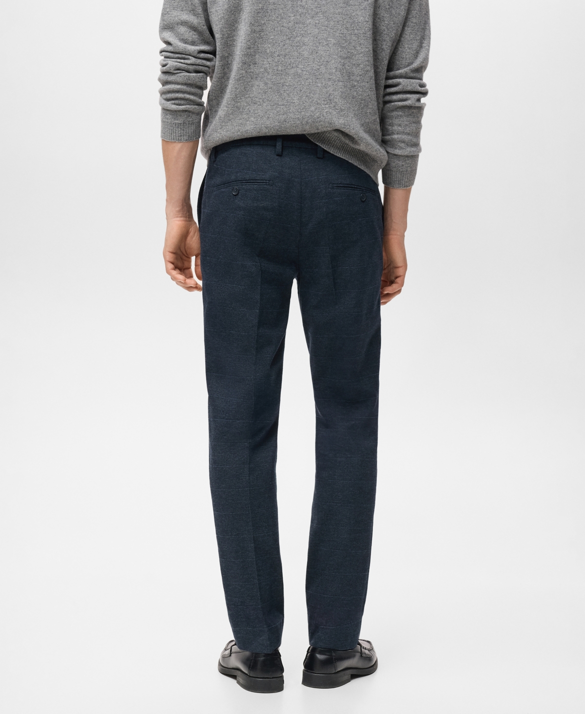 Mango Men's Slim-Fit Flannel Pants