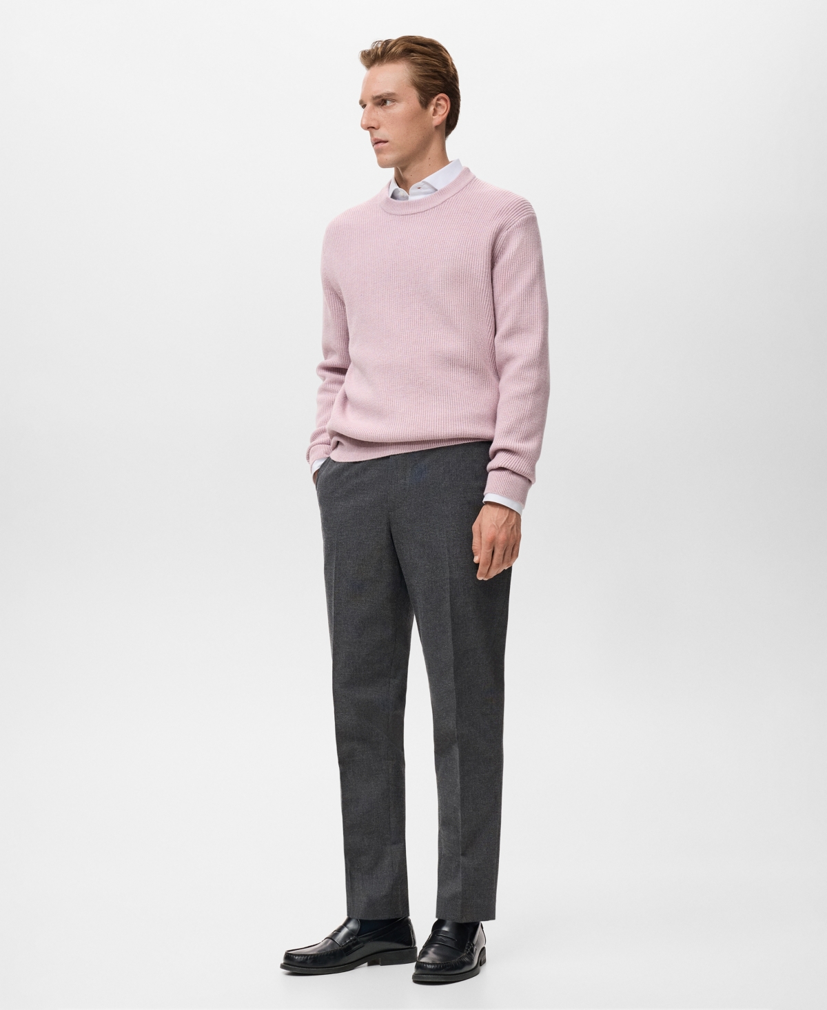 Mango Men's Regular-Fit Flannel Pants