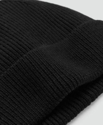 Men's Ribbed Wool Beanie Hat