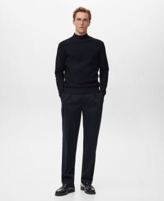 Men's Structured Perkins-Neck Sweater