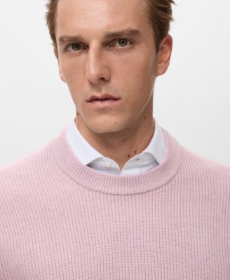 Men's Knitted Ribbed Sweater