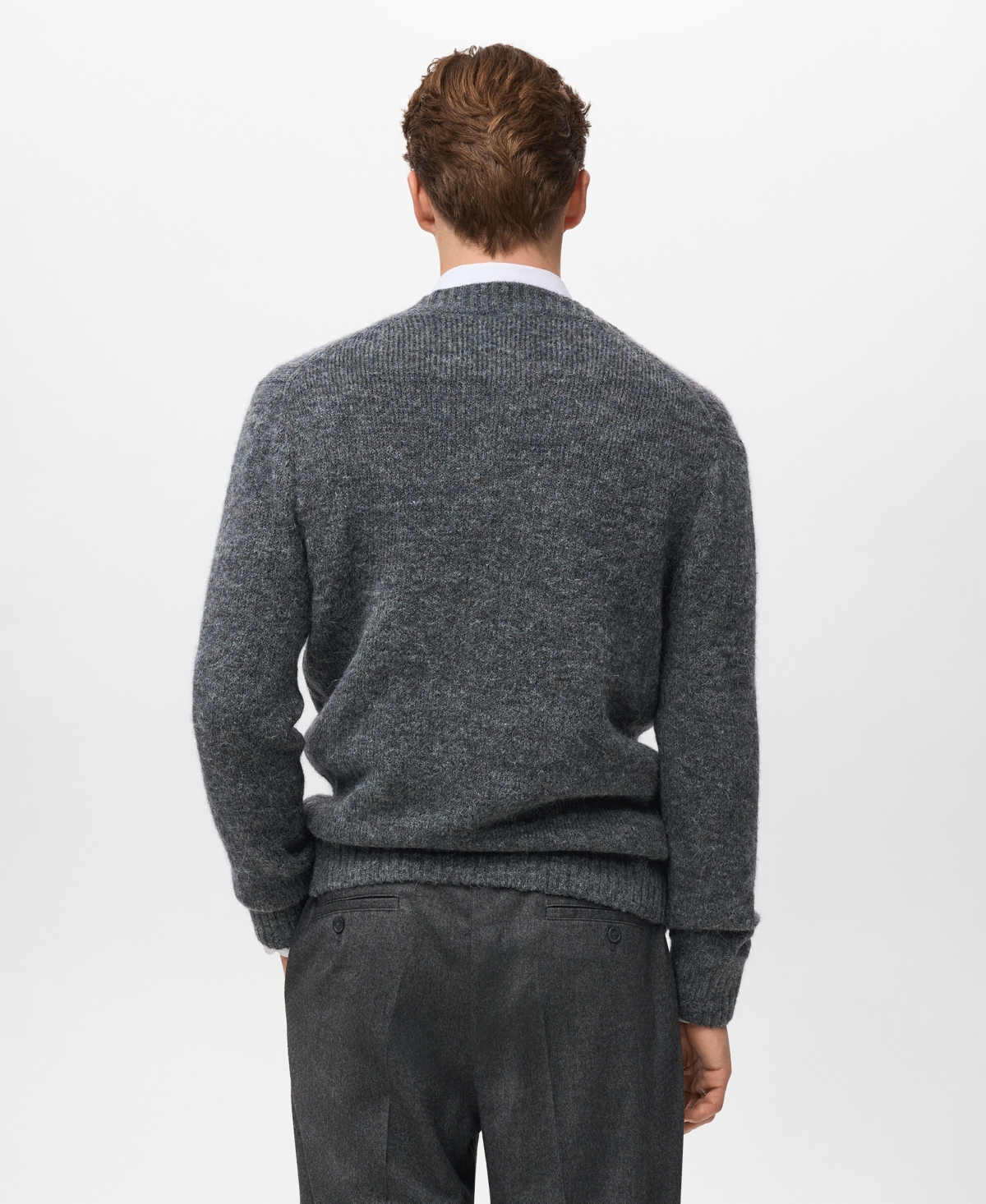 Mango Men's Knitted Button Cardigan