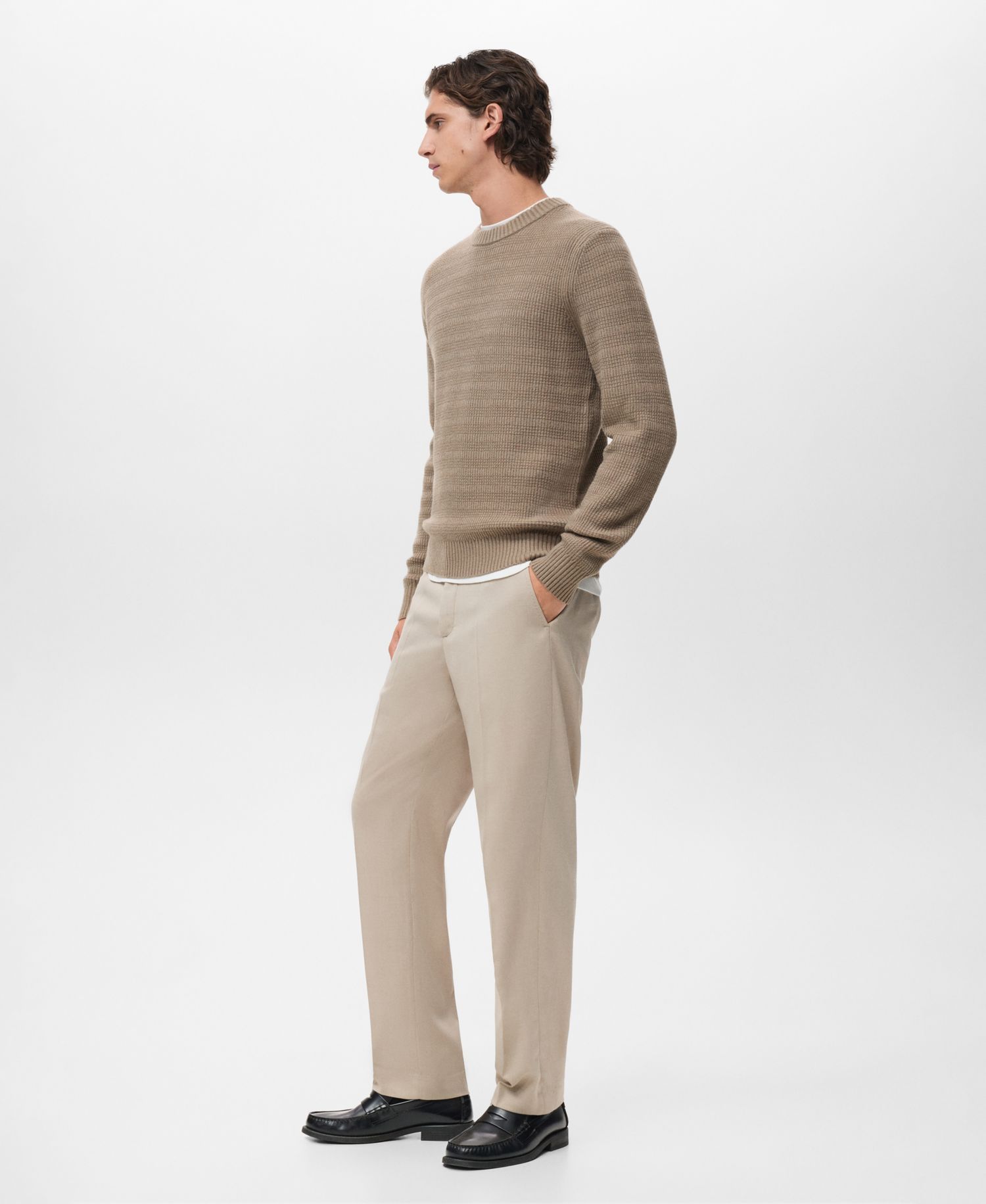 Men's Structured Knitted Sweater