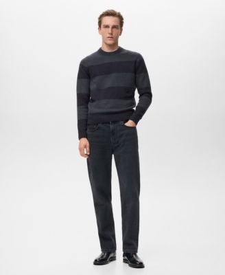 Men's Wool-Blend Striped Sweater