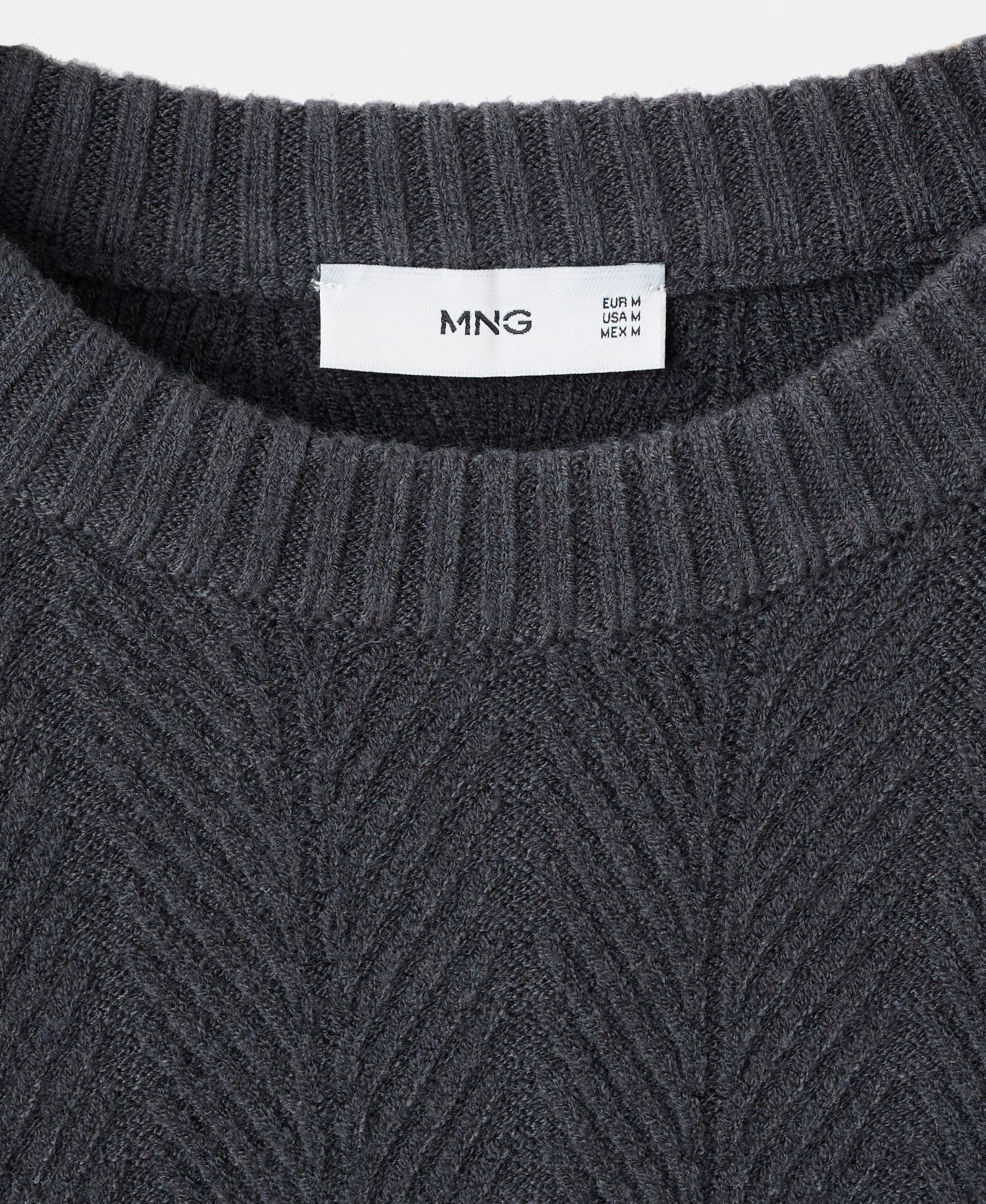 Men's Herringbone Structured Sweater