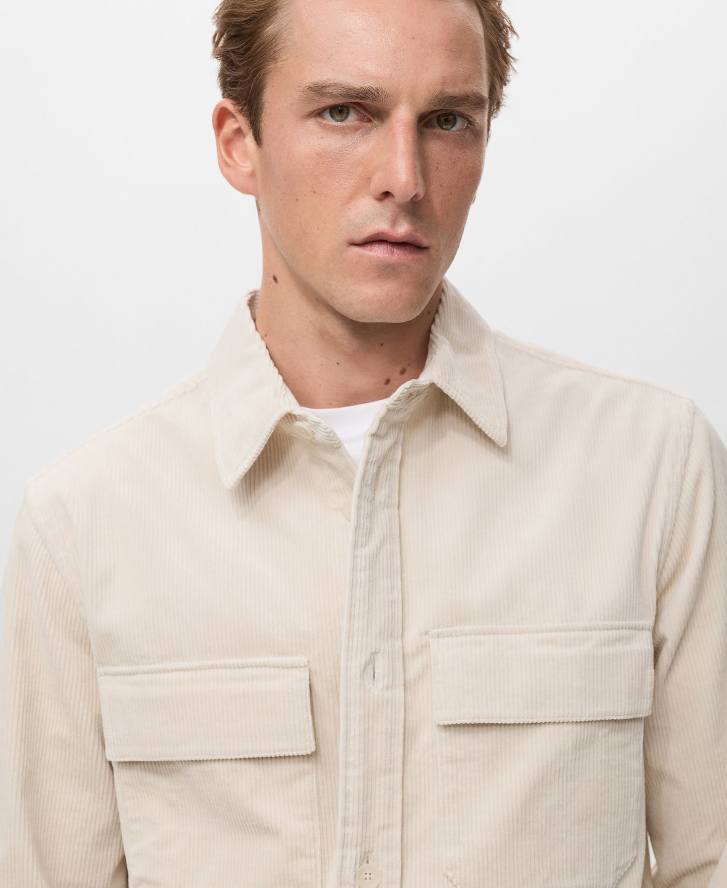 Men's Corduroy Pockets Overshirt