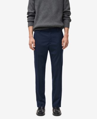 Men's Striped Slim-Fit Pants