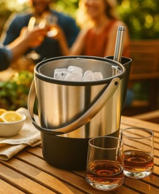 3.8 Litre Ice Bucket with Flip Top Lid and Ice Scoop