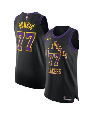 Nike - Men's and Women's Luka Doncic Black Los Angeles Lakers 2025/26 City Edition Authentic Jersey