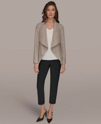 Women's Shawl Collar Wrap Jacket with Belt