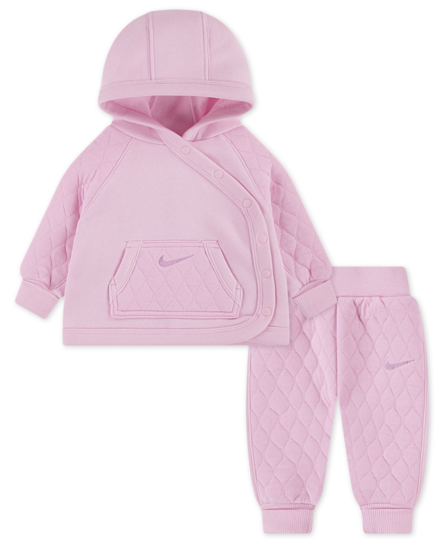Baby Girls' Long-Sleeve Jacket and Joggers, 2-Piece Set