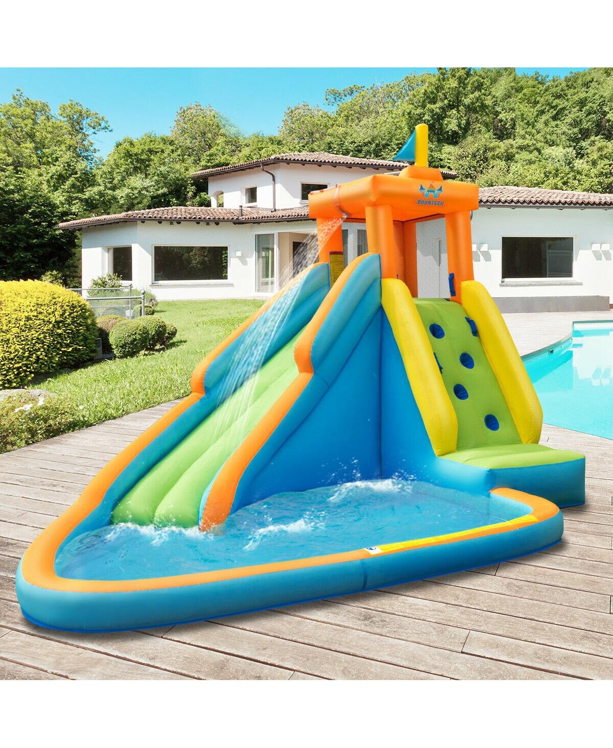 Inolait Inflatable Water Slide Kids Bounce House with 740W Blower