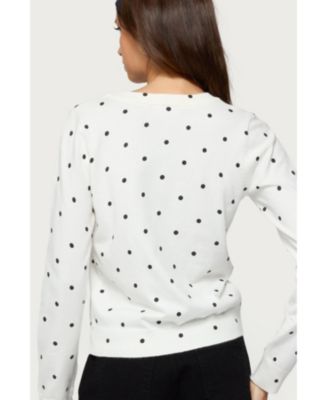 Women's Shea Polka Dot Knitted Cardigan