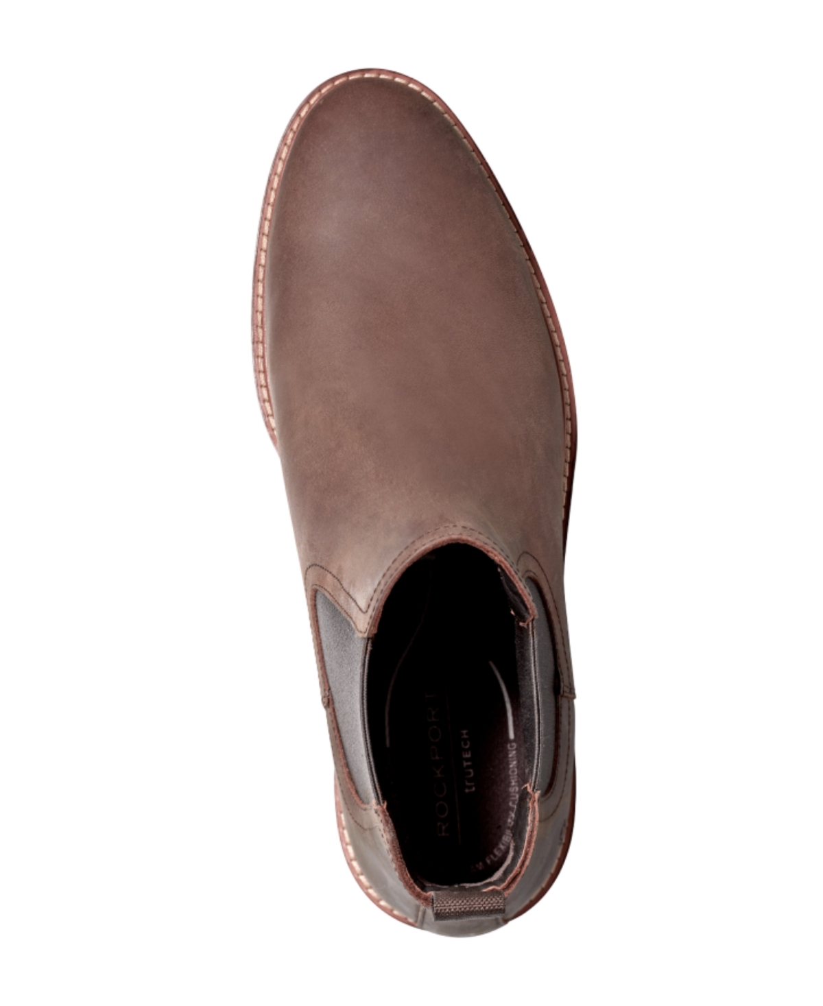 Rockport Men's Cassius Pull-on Almond Toe Boots In Brown