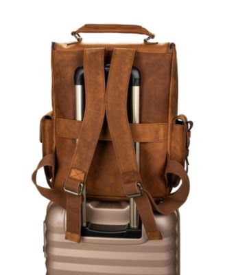 Archaeology Men Backpack in Vintage Leather