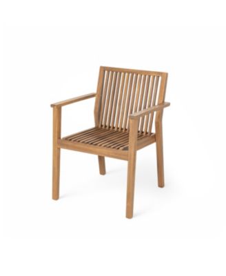 Acacia Wood Patio Dining Chairs