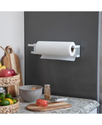 Metal Magnetic Paper Towel Holder, Grey