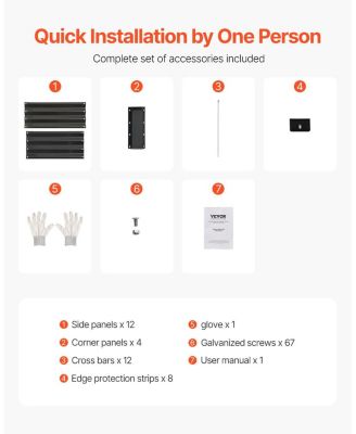 Metal Raised Garden Bed, Galvanized Outdoor Planter Box