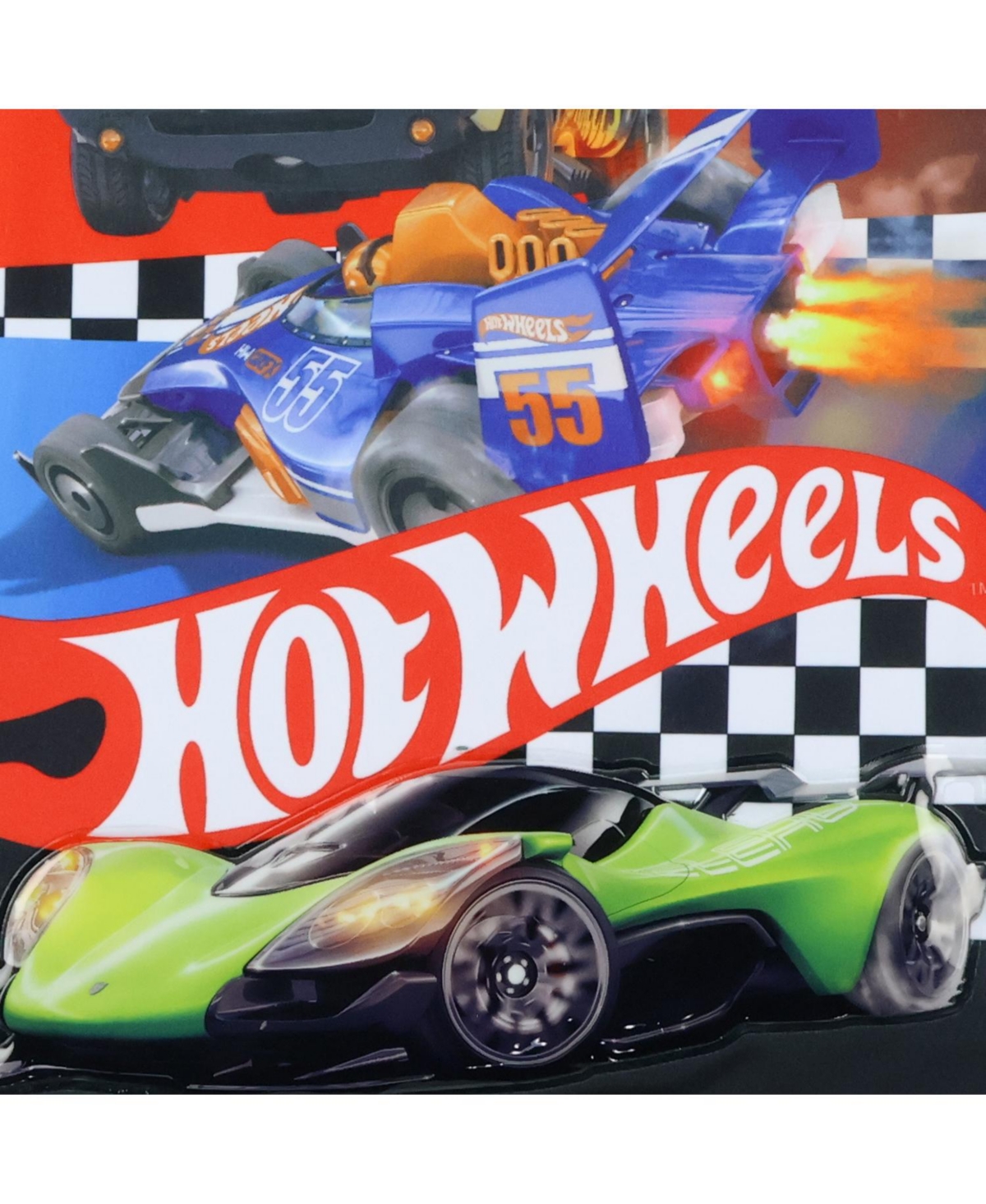 Hot Wheels Backpack Finish Line Racing Design 16" School Bag