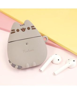 iFace x The Cat Cute Compatible with Apple AirPods 1 and 2 Generation - Silicone Figure Protective Case With Carabiner Clip Wireless Charging