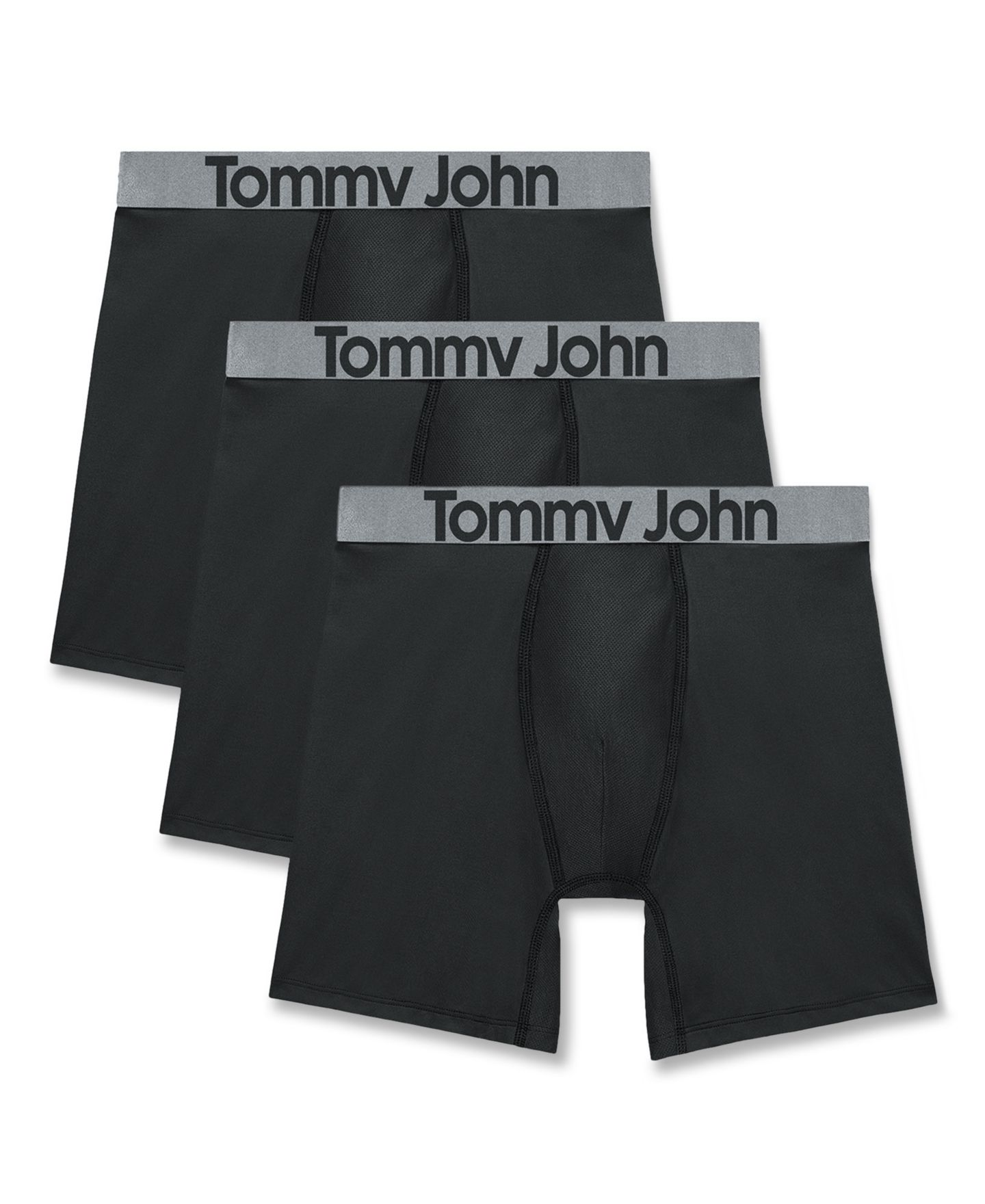 Трусы-боксеры Micro для мужчин, 3 шт. — Tommy John, цвет: Чёрный — фото 1