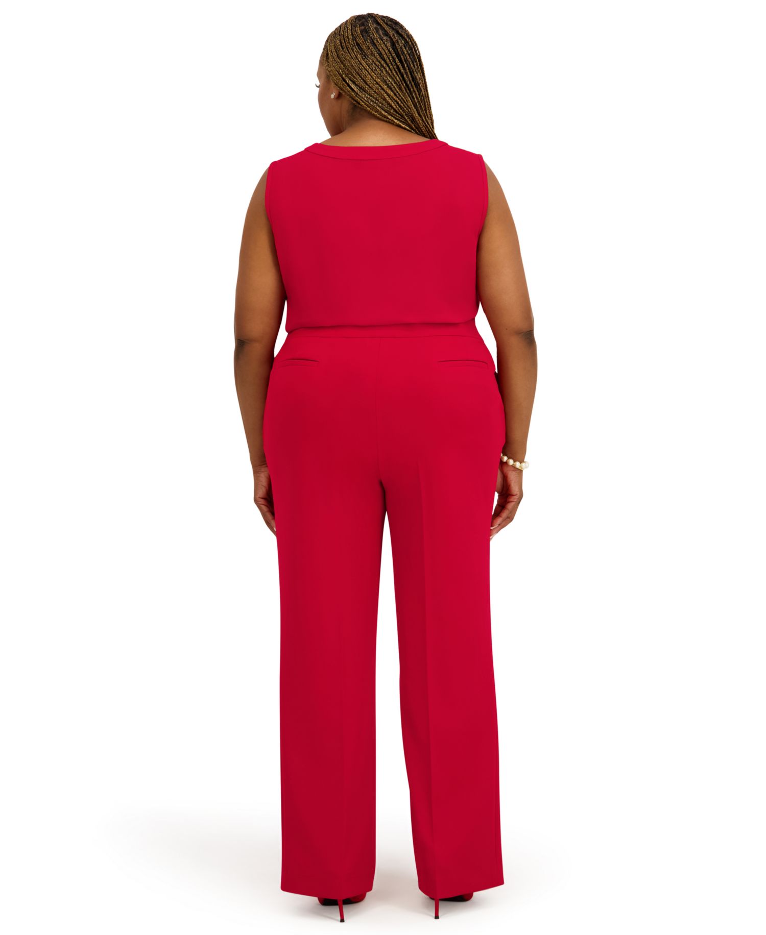 Women's Crew Neck Sleeveless Top, Regular and Plus Size