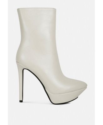 MAGNA Womens Platform Heel Ankle Boot