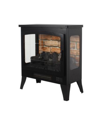 21 inchThree-sided Freestanding Electric Fireplace Stove heater with 3D Flame effect with remote control