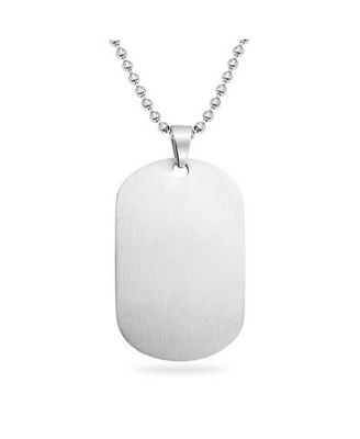 Set of 2 Black Blue Freemason Compass Masonic Dog Tag Pendant Necklace Stainless Steel With Bead Chain