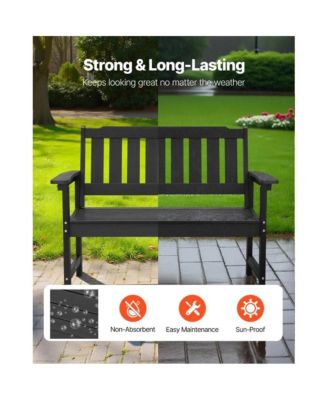 800 lbs Weight Limit Durable Outdoor Plastic Bench