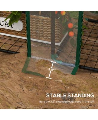 Lean-to house with 3 Tier Shelves, Portable house