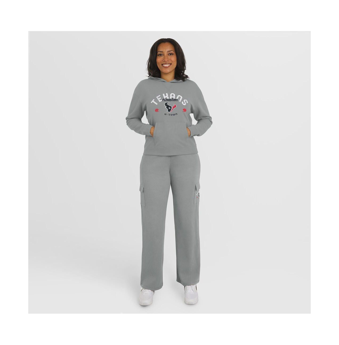Женский домашний комплект Wear by Erin Andrews Houston Texans: рубашка с капюшоном и брюки — фото 1
