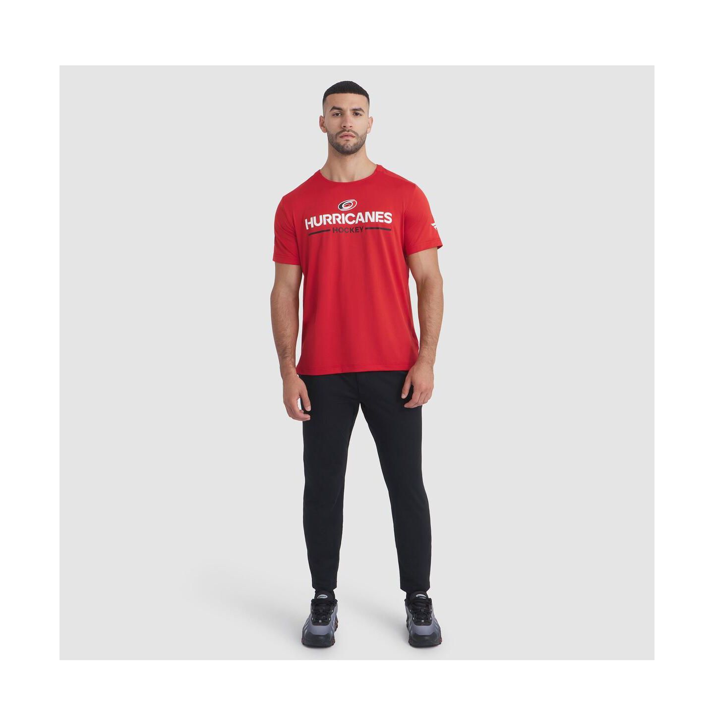 Мужская футболка Fanatics Red Carolina Hurricanes Authentic Pro Rink Tech — фото 3