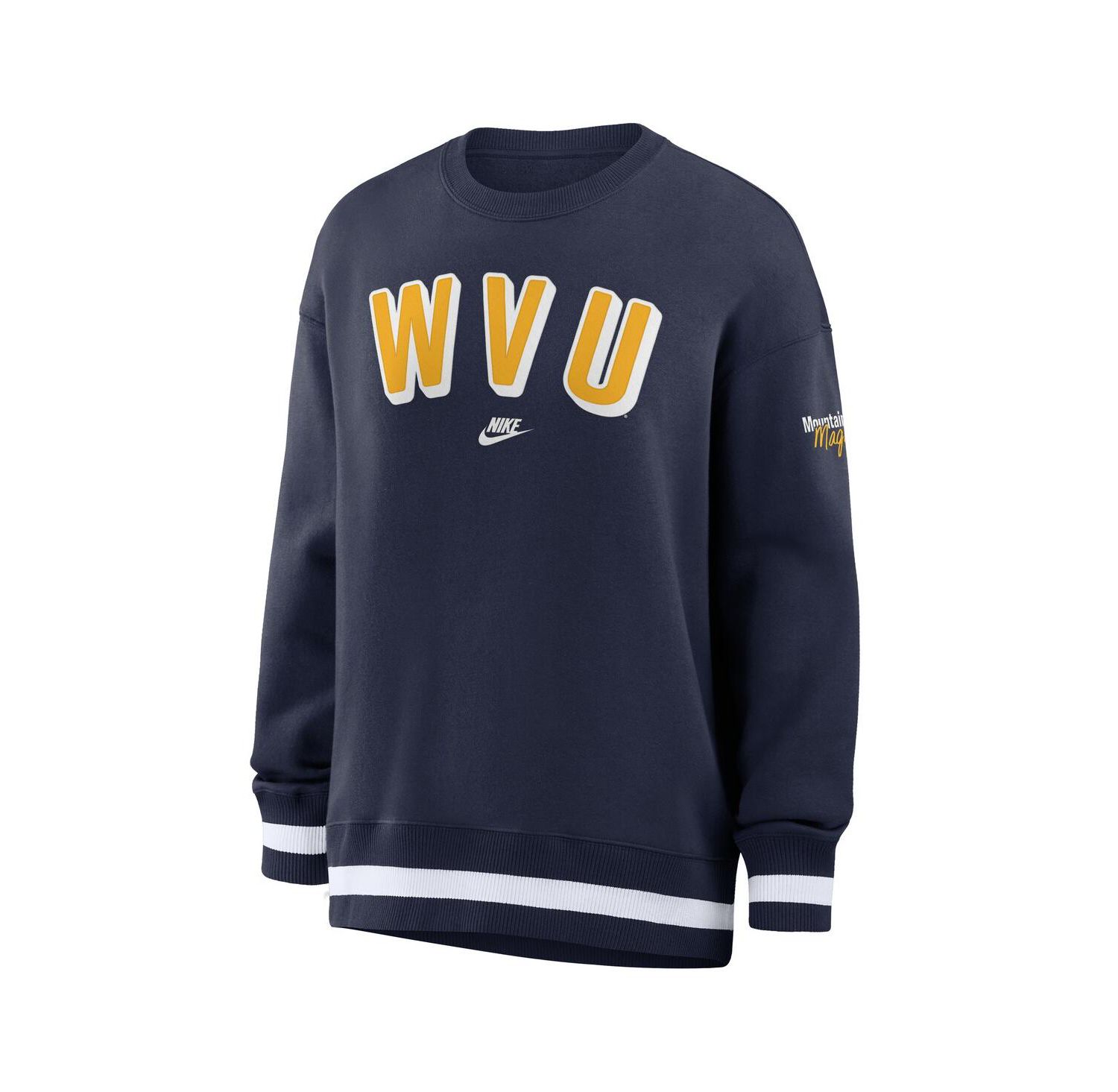 Women's Navy West Virginia Mountaineers Oversized Legacy Phoenix Sweatshirt