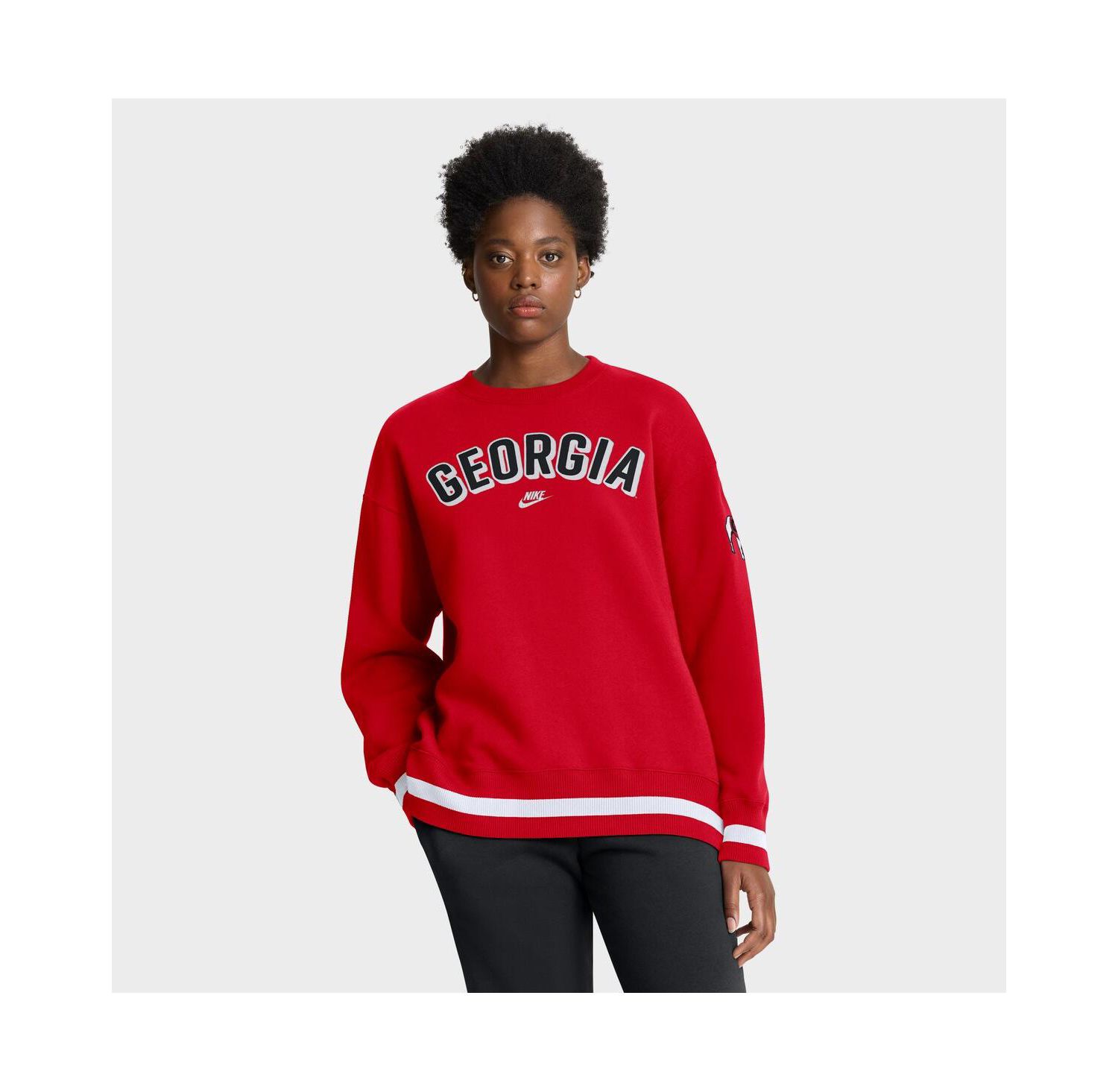 Women's Red Georgia Bulldogs Oversized Legacy Phoenix Sweatshirt